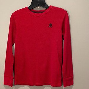 Decoded Womens Long Sleeve Thermal Shirt w/ Skull Embroidered NEW wo Tag  sz Med